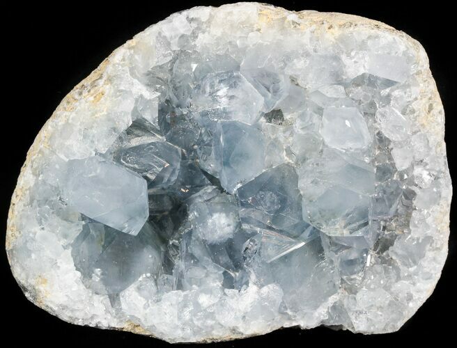 Celestine (Celestite) Crystal Geode - Madagascar #45636